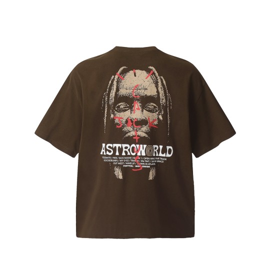 Футболка Travis Scott Cactus Jack Astroworld "Brown"