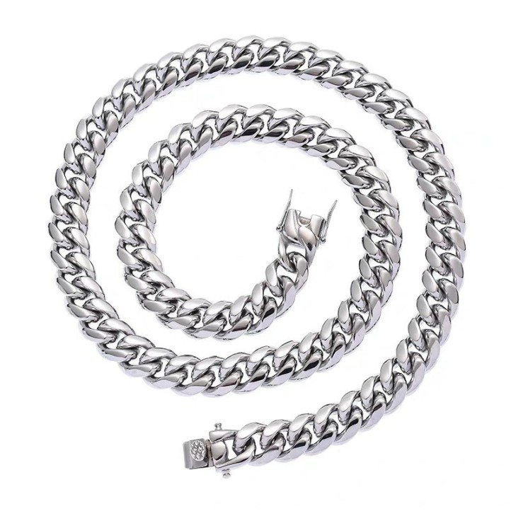 Miami Cuban Link Chain | 14mm 60cm | Titanium Steel