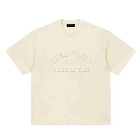 Футболка Fear Of God Essentials Arch Logo SS23 | Buttercream