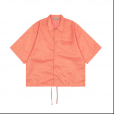 Fear Of God Essentials Oversized Nylon Shirt FW22  | Coral