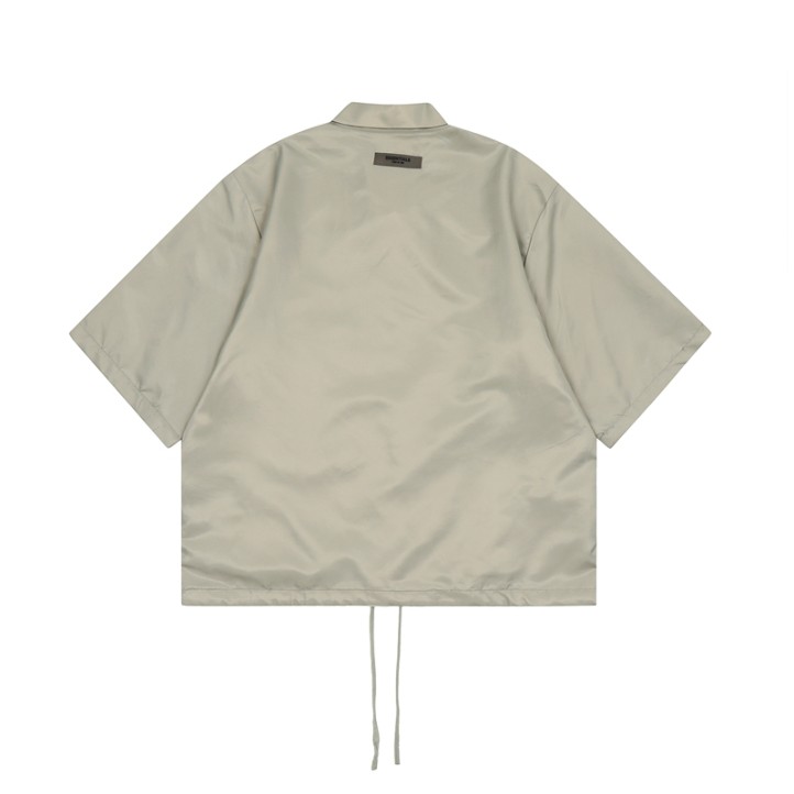 Fear Of God Essentials Oversized Nylon Shirt FW22  | Smoke