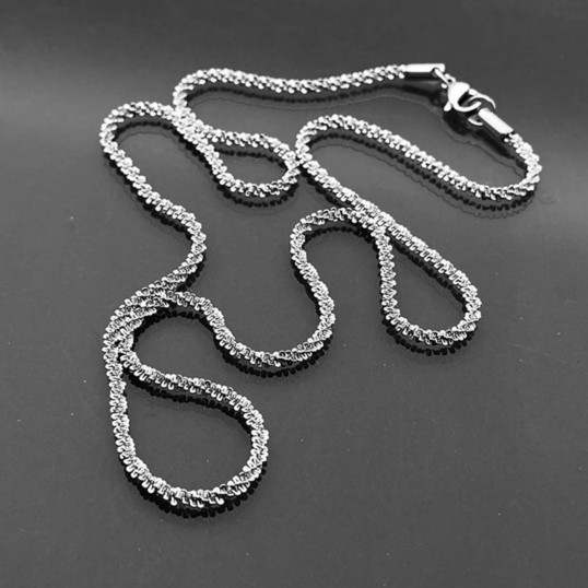 Tennis Rope Chain 2,4mm x 55cm | Silver | Titanium Stee