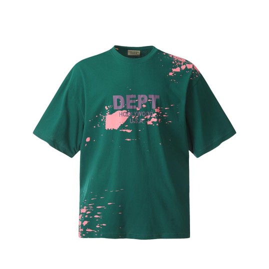 Футболка Gallery Dept Paint Splatter SS24 | Green