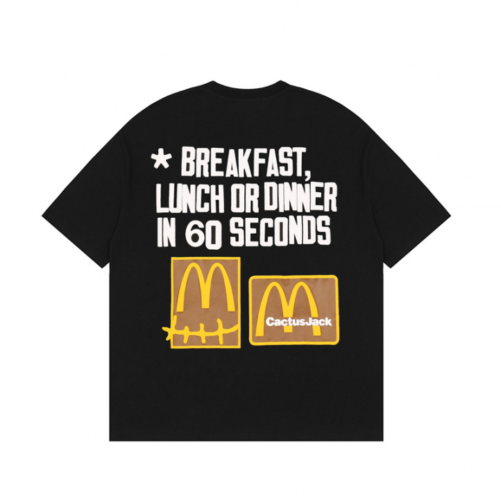 Футболка Travis Scott Cactus Jack x McDonald's | Breakfast Черная
