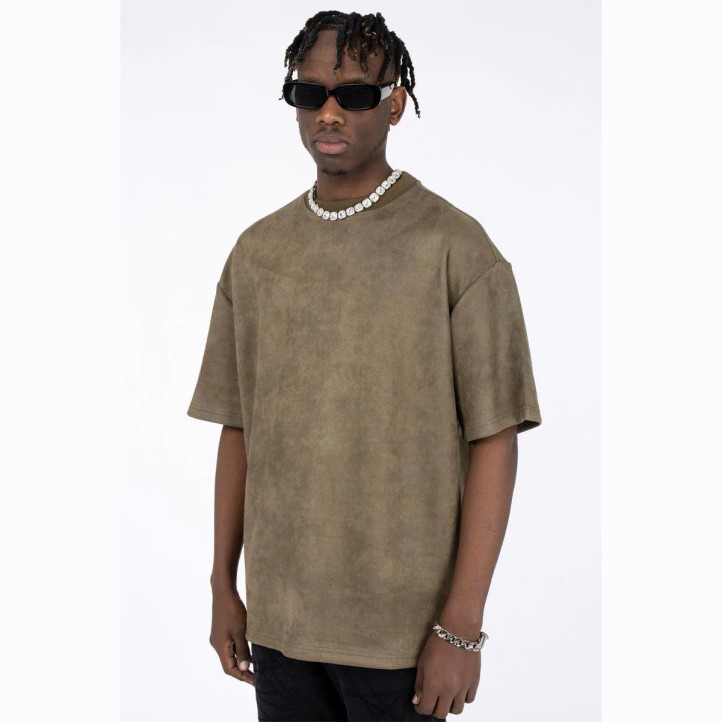 Футболка MT99 Oversized Suede | Brown