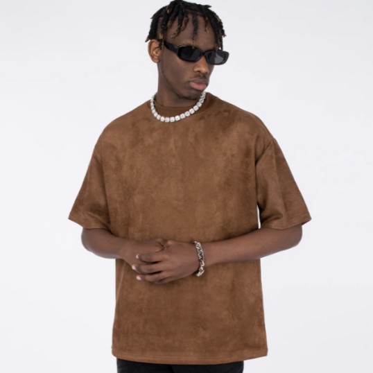 Футболка MT99 Oversized Suede | Caramel