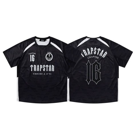 Футболка Trapstar Monogram Football Jersey | Черная