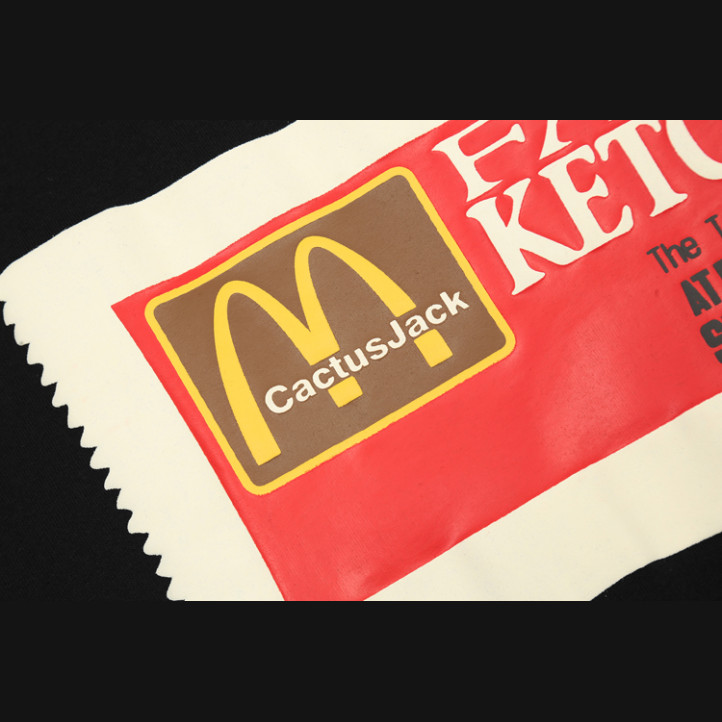Футболка Travis Scott Cactus Jack x McDonald's Fancy Ketchup | Черная