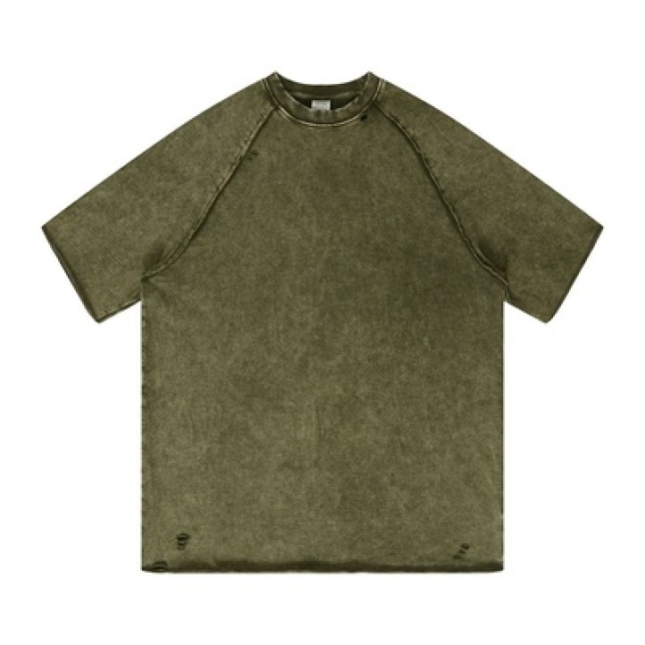 Футболка Oversized Washed | Army Green