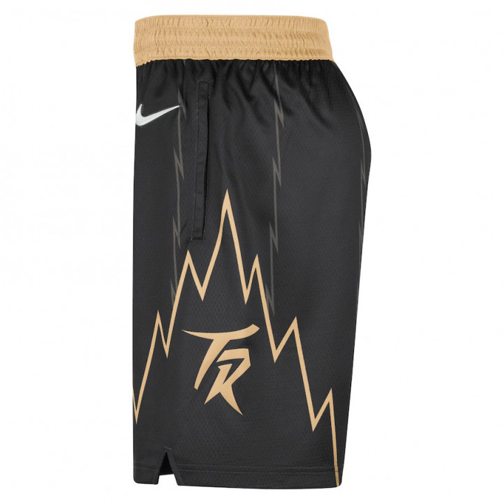 Toronto Raptors "City Edition" Shorts Black/Gold