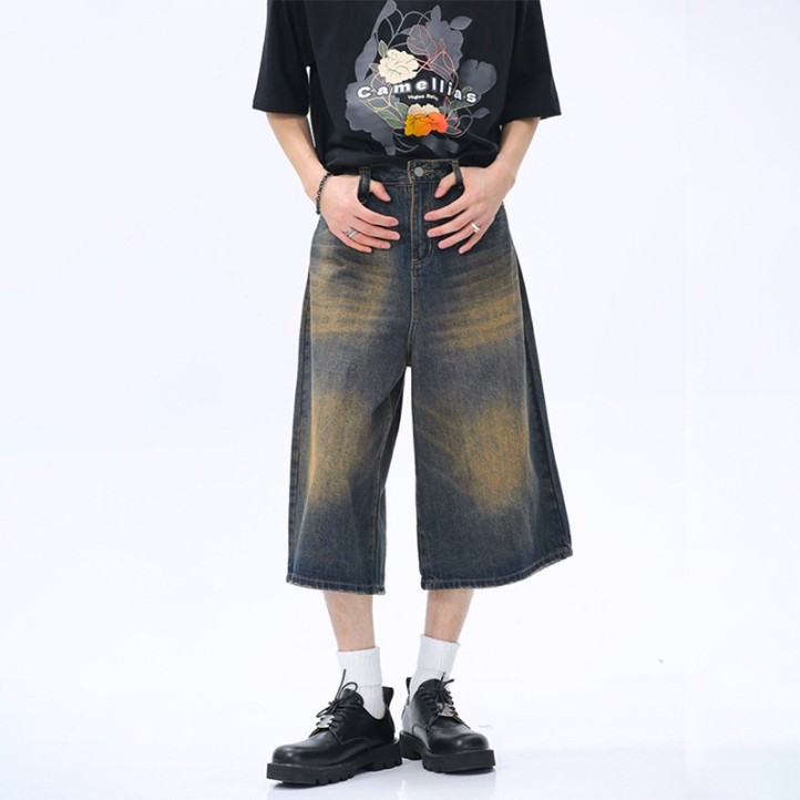 Шорты Оверсайз Длинные Багги UNISEX | Ржаво черные