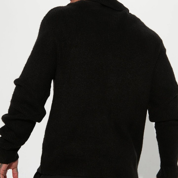 Simply Ribbed Cozy Turtleneck Sweater | Black