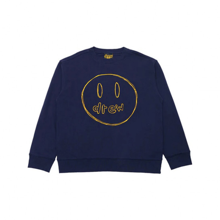 Drew House Sketch Mascot Sweatshirt | Navy Blue