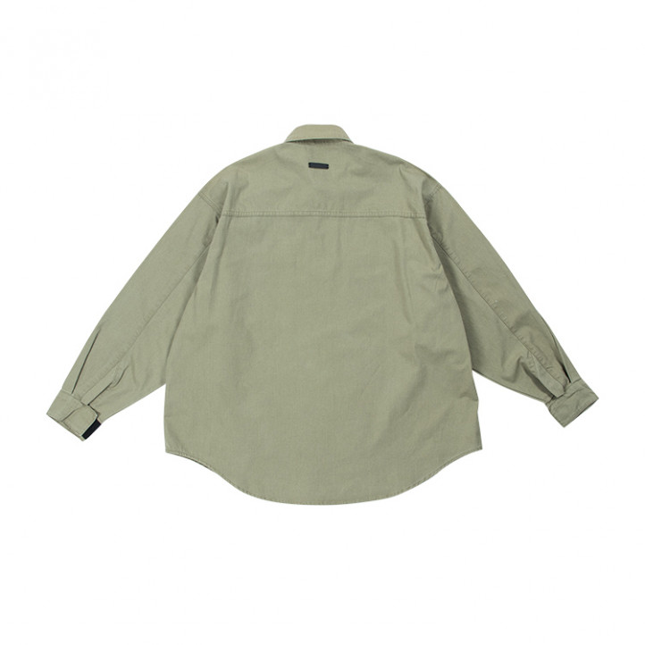 Fear Of God Military Canvas Pullover Shirt | Green