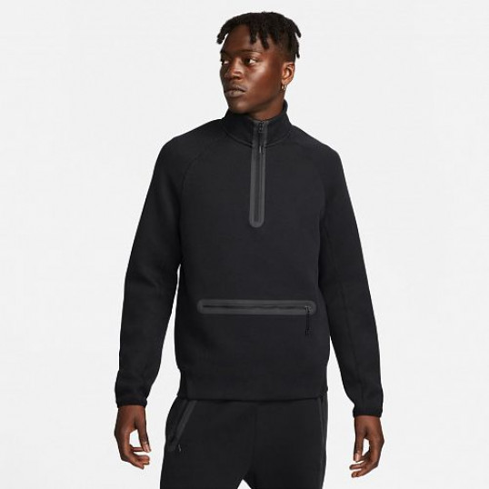 Nike Tech Fleece 1/2 Zip Sweat "Black"