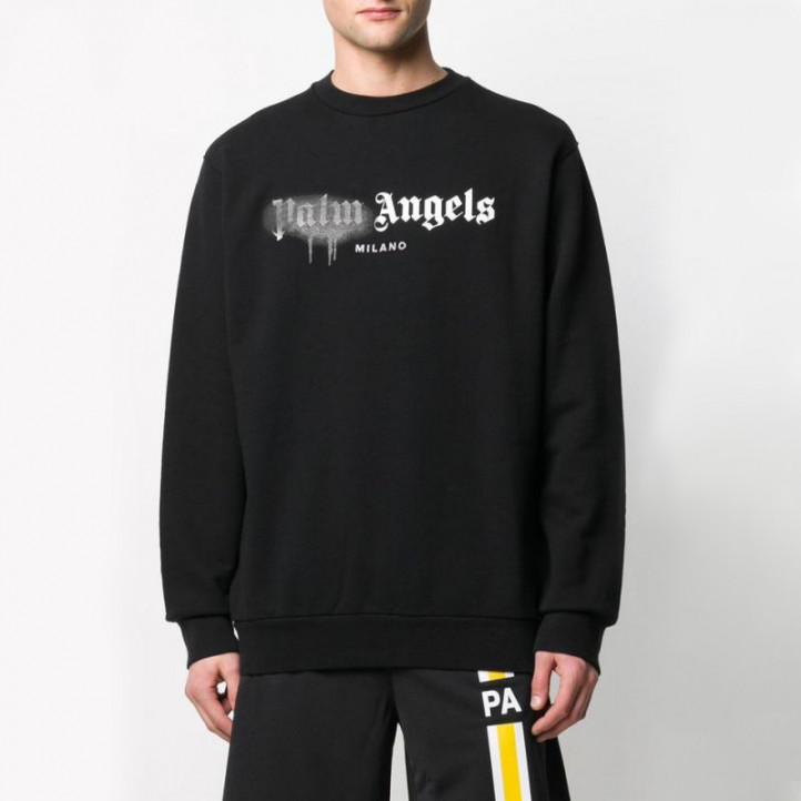 Palm Angels Milano Sweatshirt | Black Spray