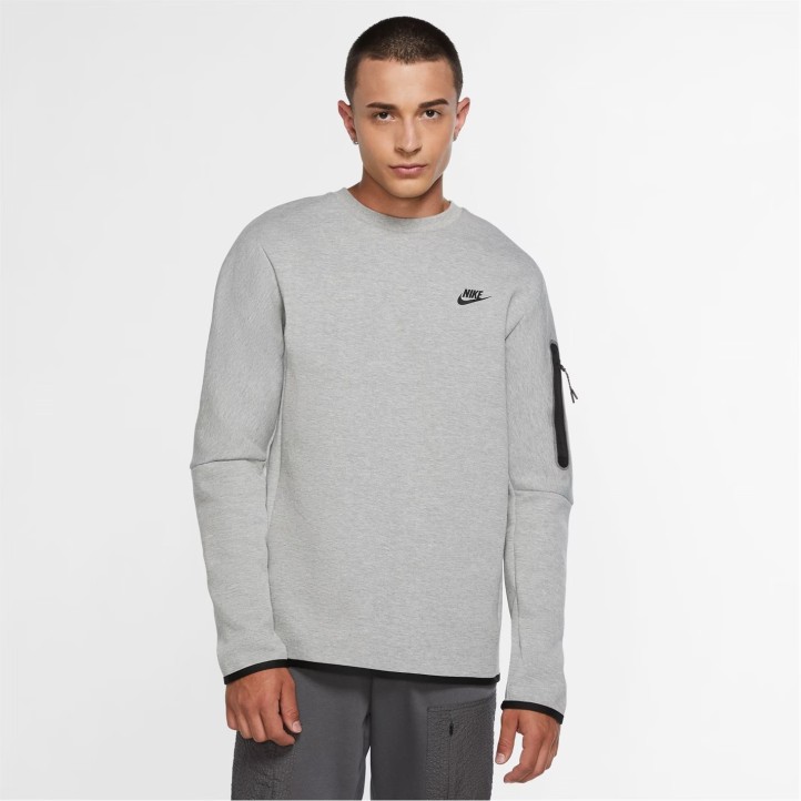 Nike Tech Fleece Crew Sweatshirt "Grey"