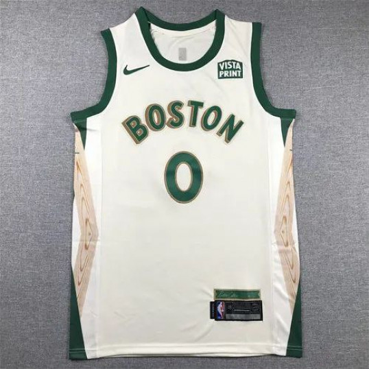 Jason Tatum Boston Celtics City Edition Jersey Sail