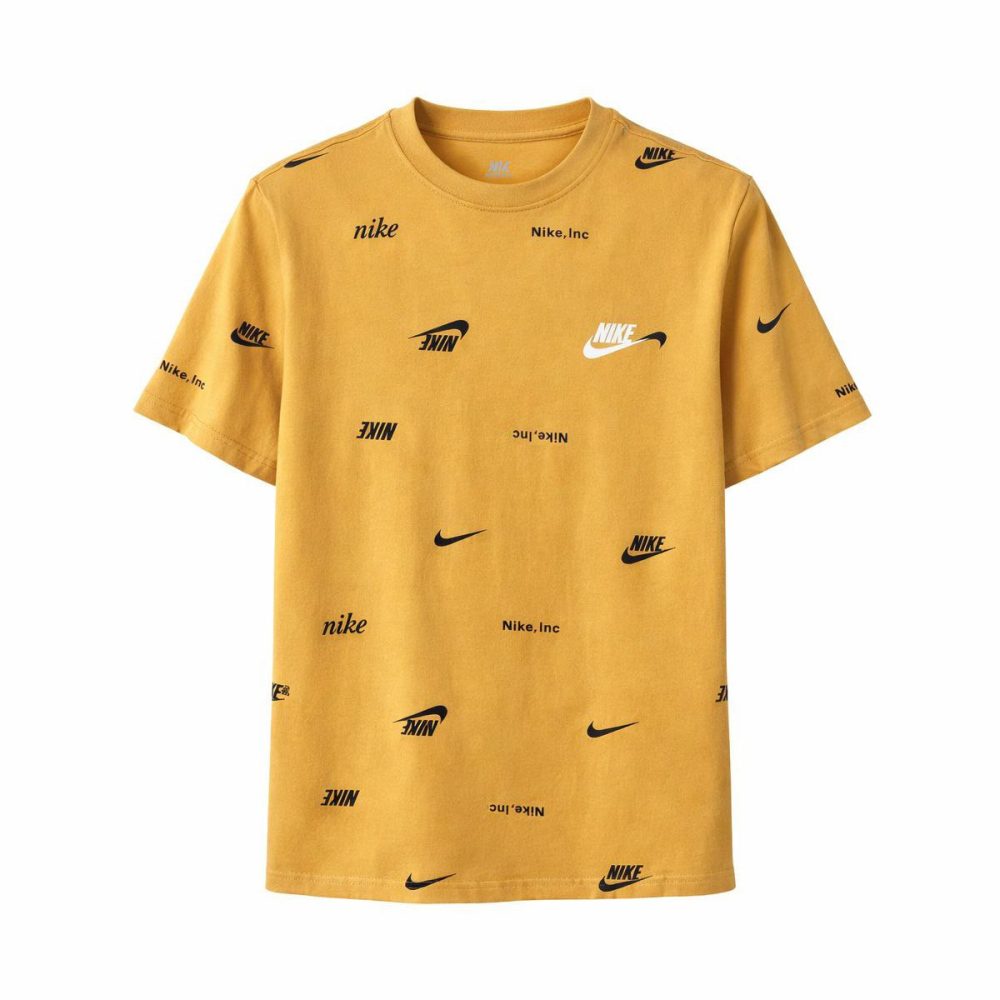 Футболка Nike NSW Tee Club+ AOP | Оранжевая