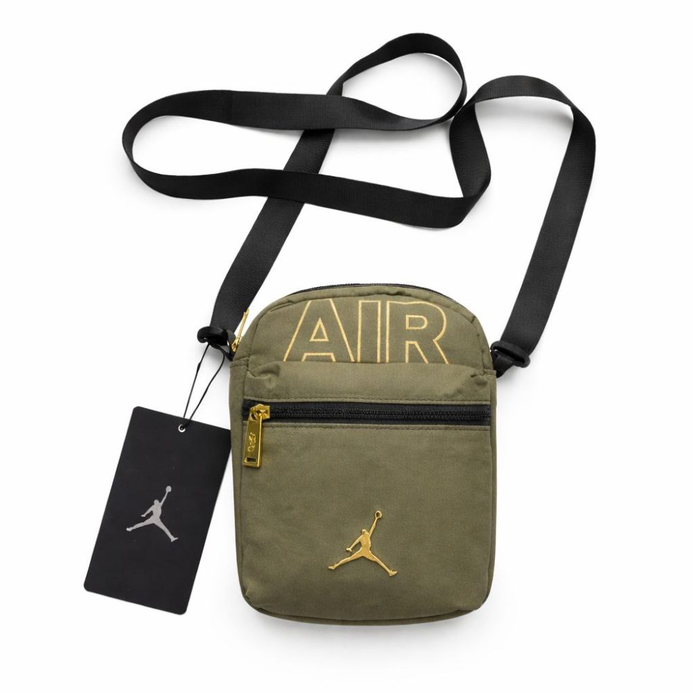 Jordan Crossbody Bag | Army Green/Gold