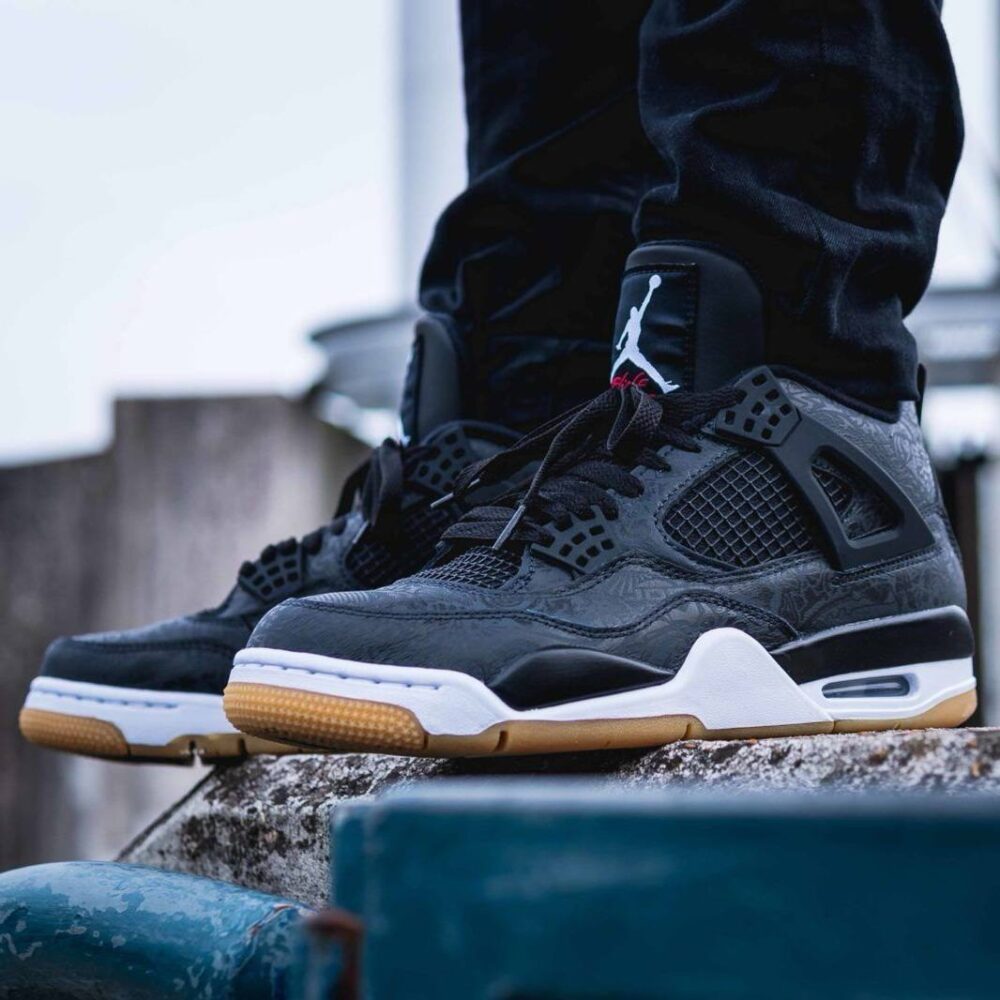 Air Jordan Retro 4 SE Laser "Black/Gum"