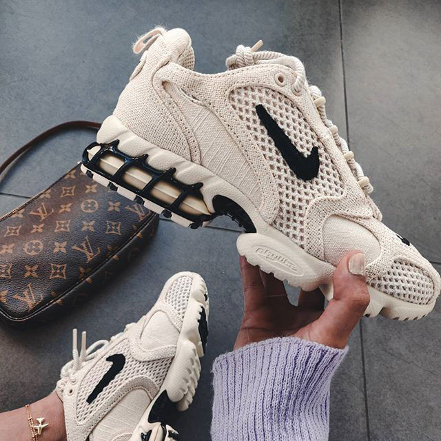 Nike Air Zoom Spiridon Cage 2 x Stussy "Fossil" WMNS