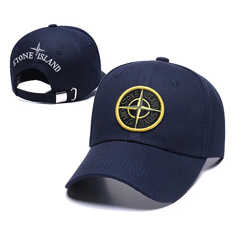 Stone Island Embroidered Logo Cap "Navy"