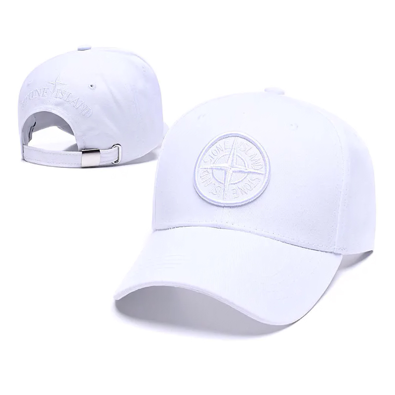 Stone Island Embroidered Logo Cap "Monotone White"