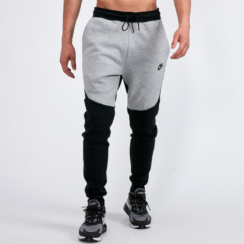 Nike Tech Fleece Jogger Pants "Black-Grey"