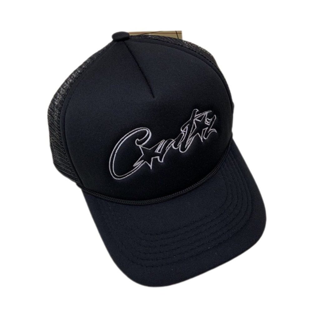 Corteiz Trucker Cap "Black"