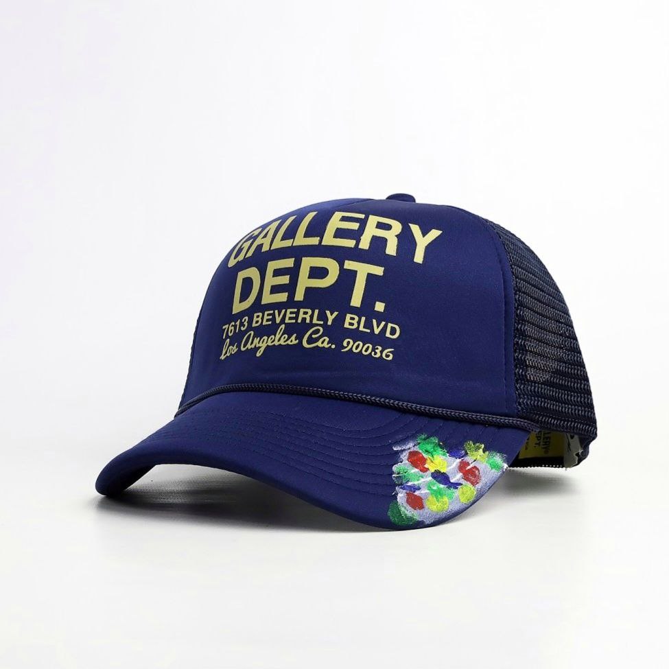 Gallery Dept. Paint Splatter Trucker Cap "Navy"
