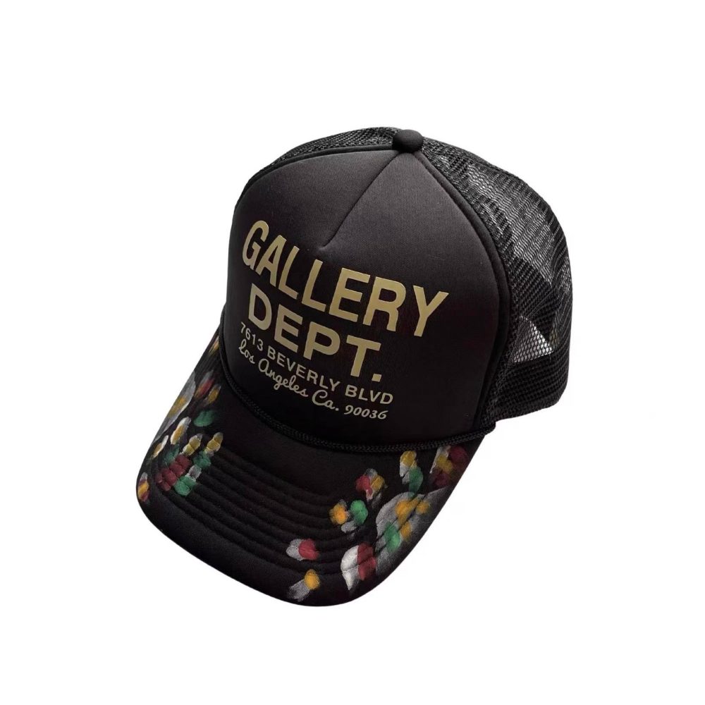 Gallery Dept. Paint Splatter Trucker Cap "Black"