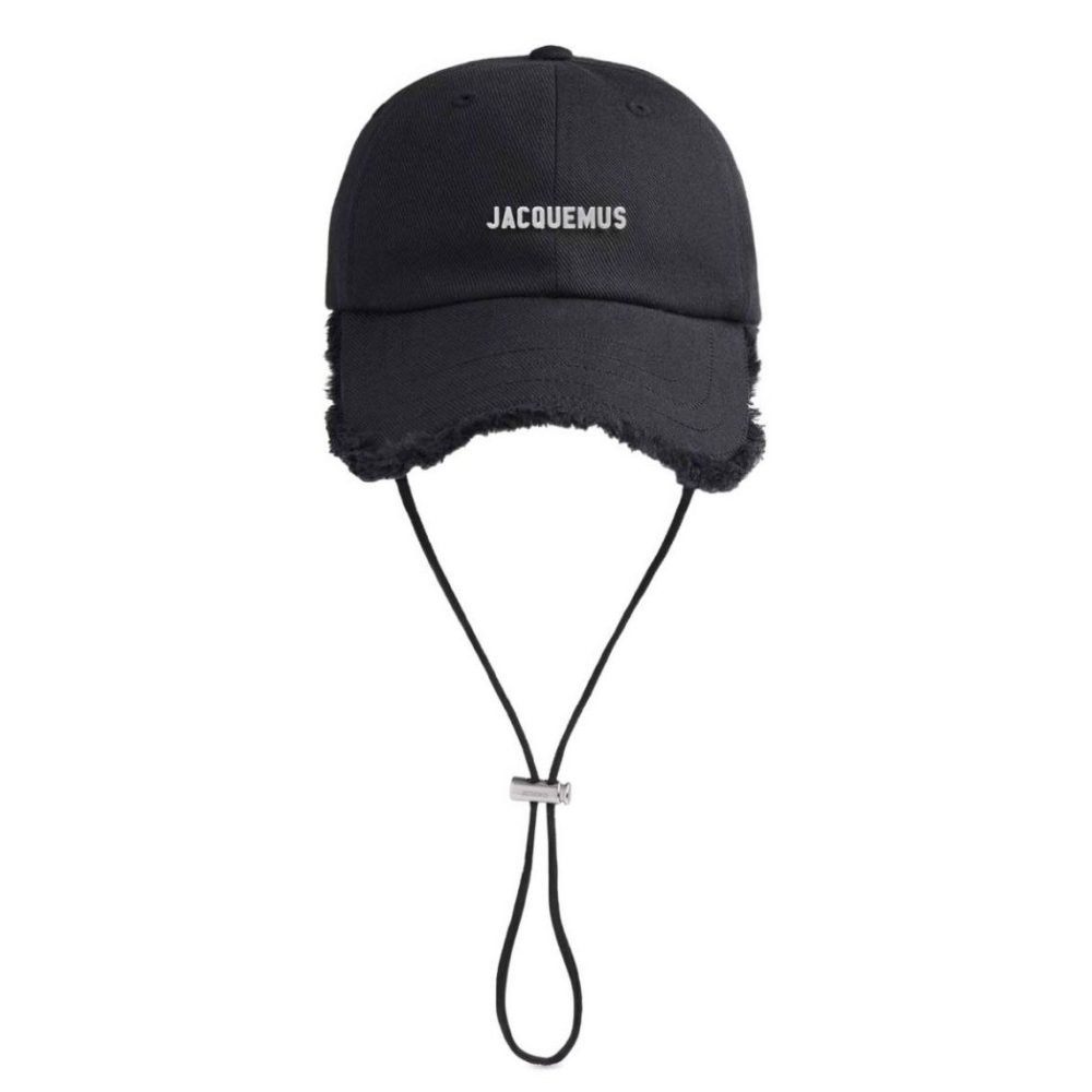 Jacquemus The Artichaut Frayed-edge Cap "Black"