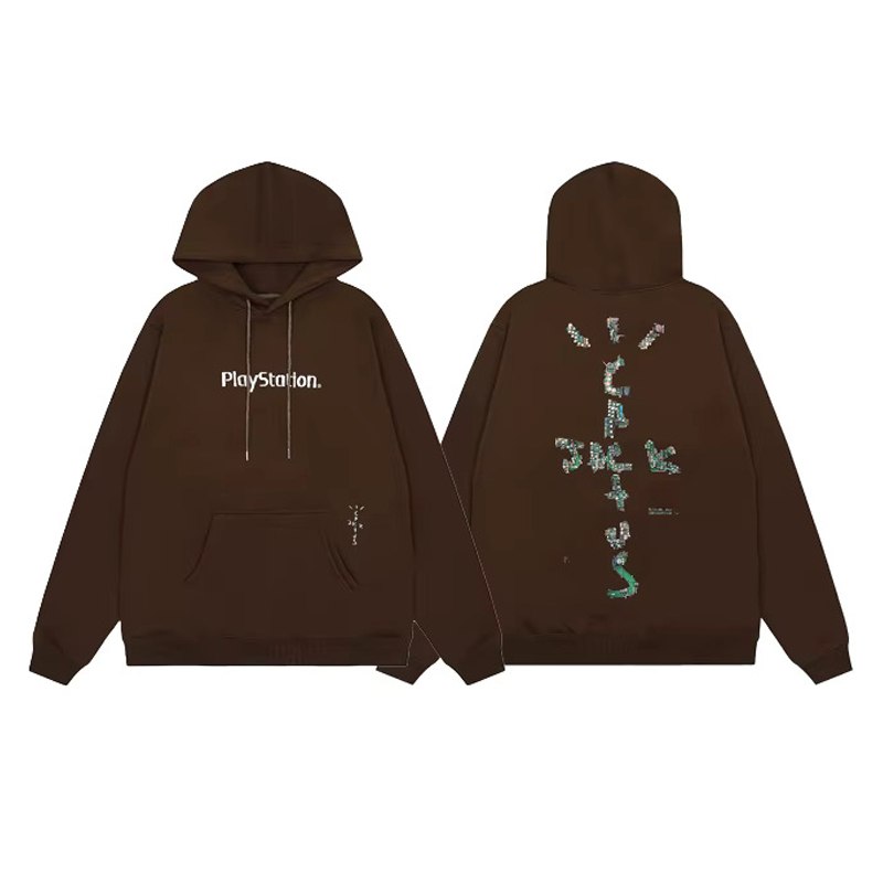 Travis Scott Cactus Jack x Playstation Hoodie "Brown"