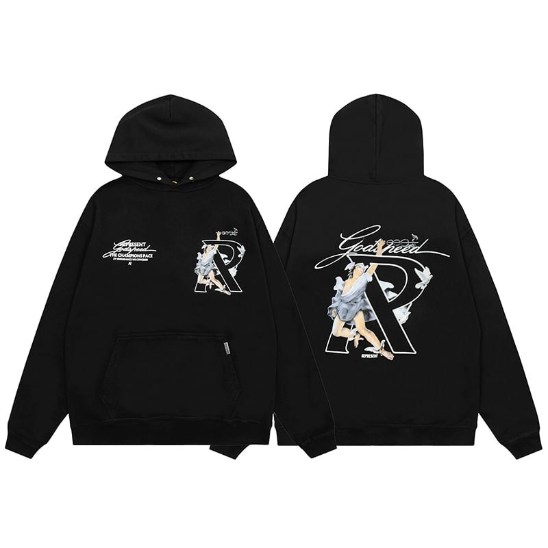 Represent Hermes Hoodie "Black"