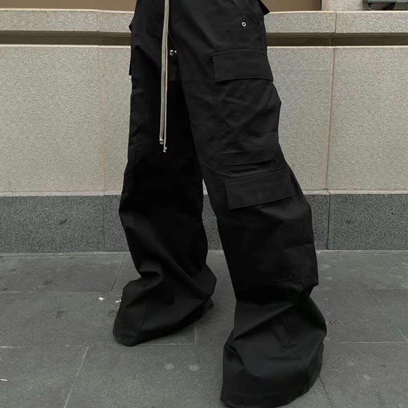 RO Oversized Baggy Cargo Pants "Black"