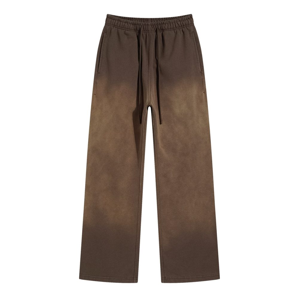 Street Culture Washed Effect Pants "Brown"
