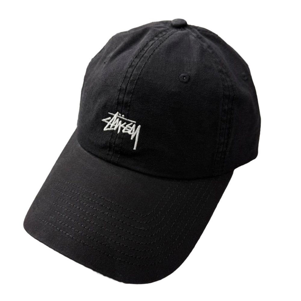 Stussy Cap "Washed Black/White"