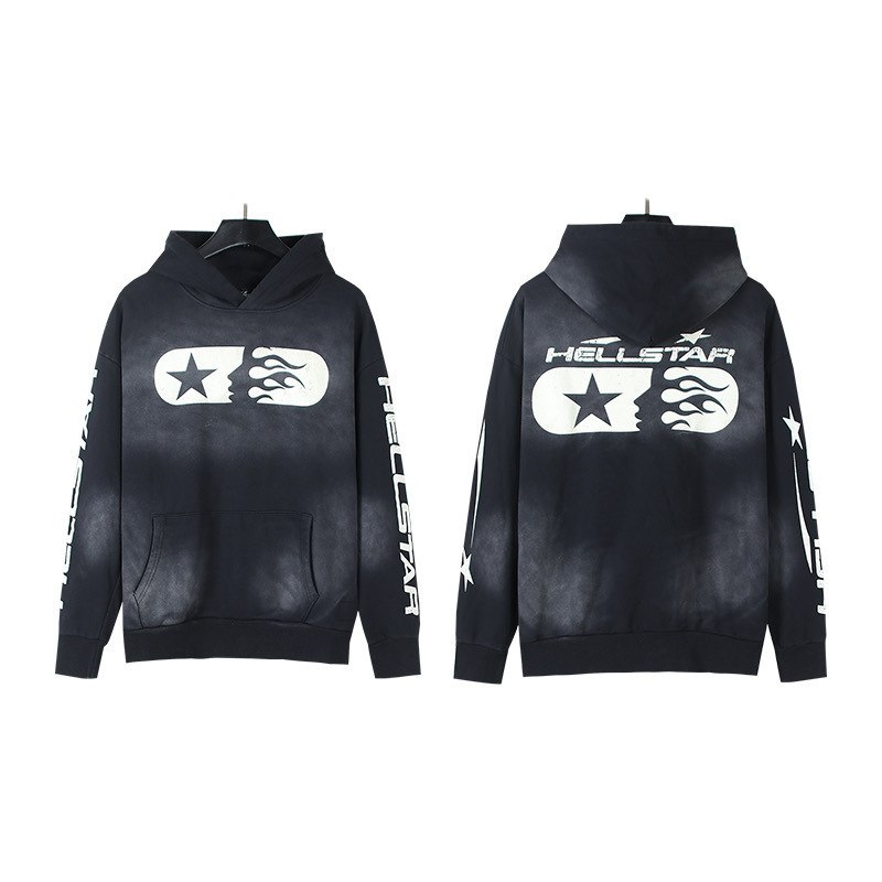 Hellstar FW24 Washed Hoodie "Black"