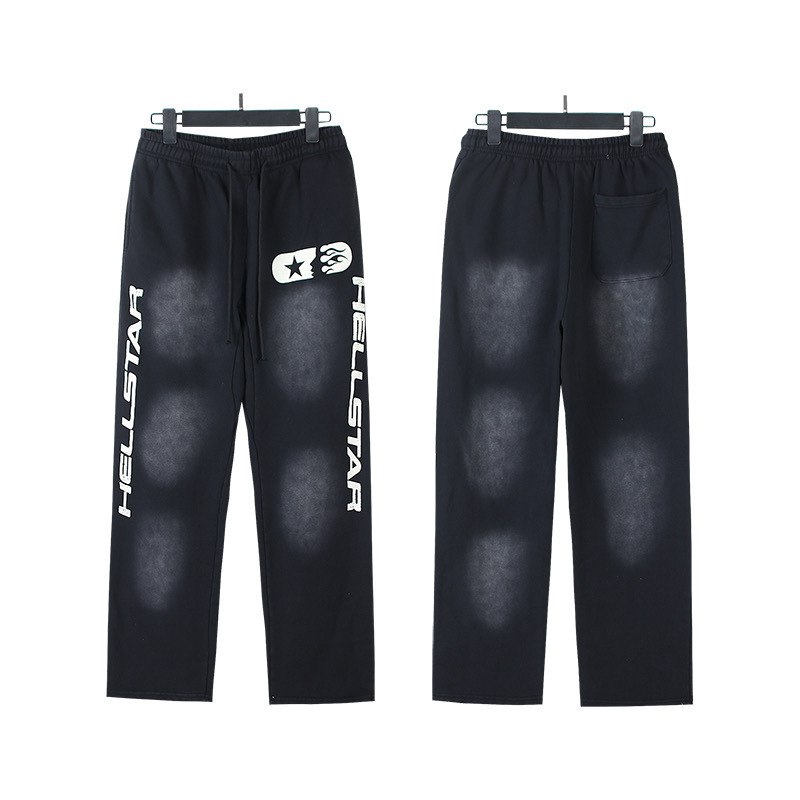 Hellstar FW24 Washed Pants "Black"