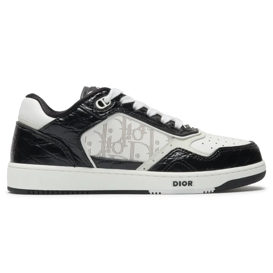 Dior B27 Uptown Low-Top Python Leather "Black/White"