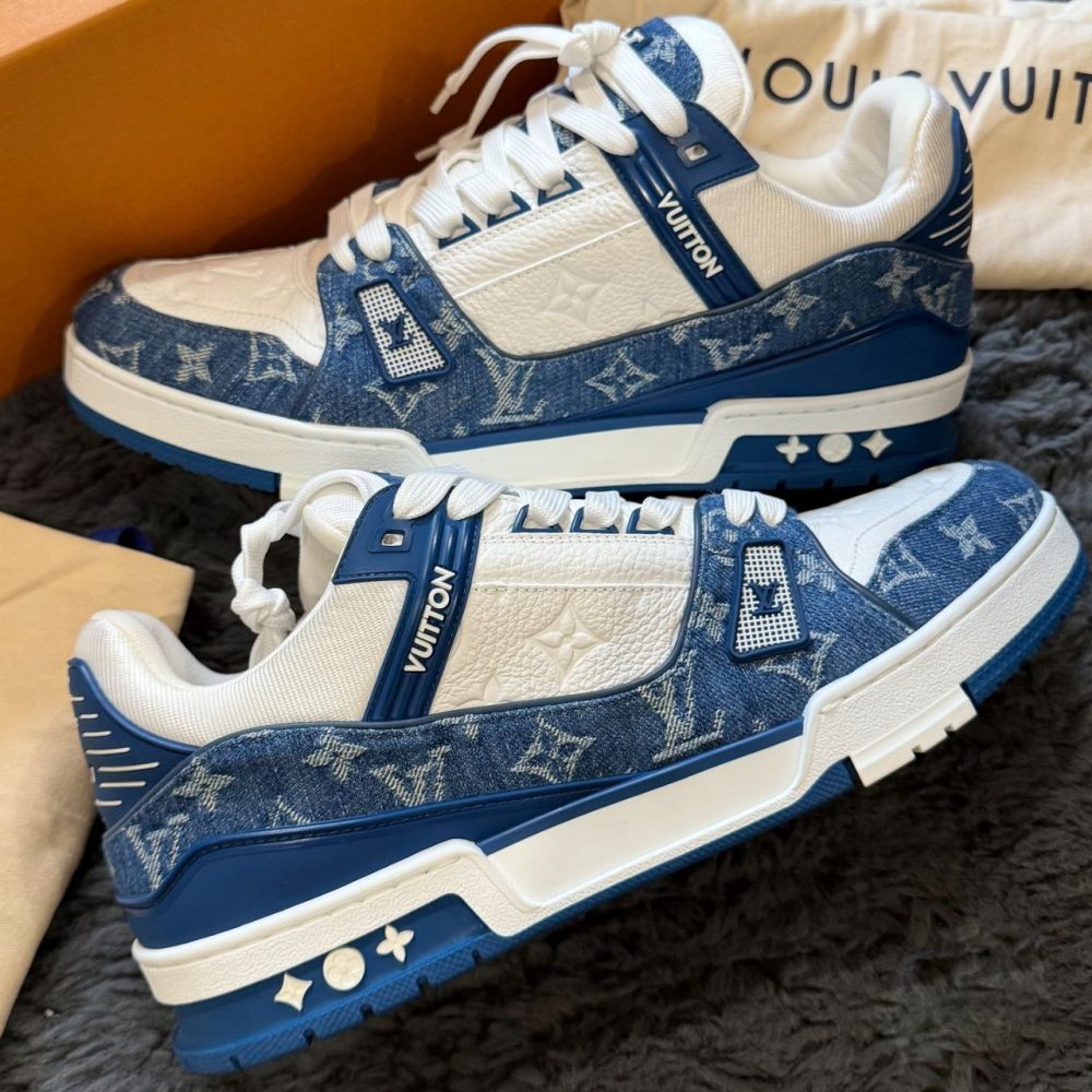 Louis Vuitton Trainer Sneakers Denim "Blue"
