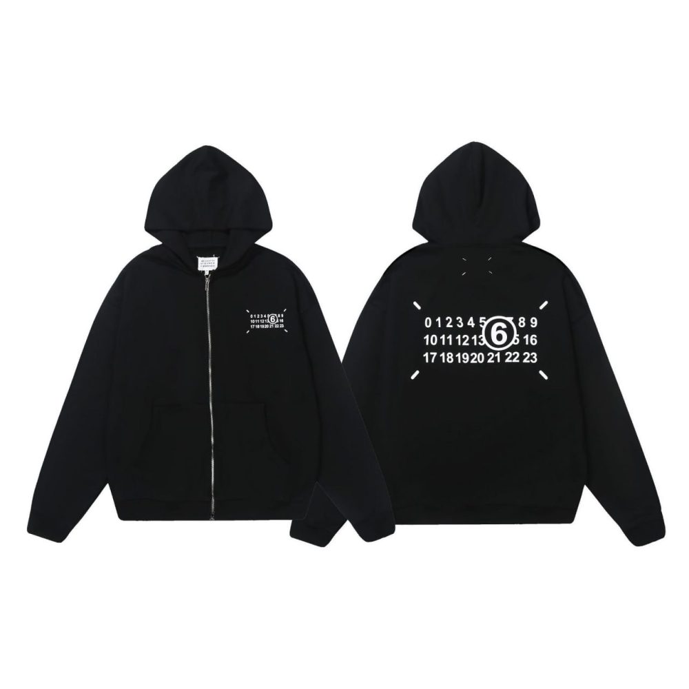 Maison Margiela MM6 Zip Hoodie "Black"