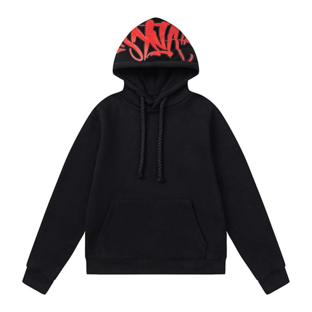Syna World Tracksuit Hoodie | Black/Red