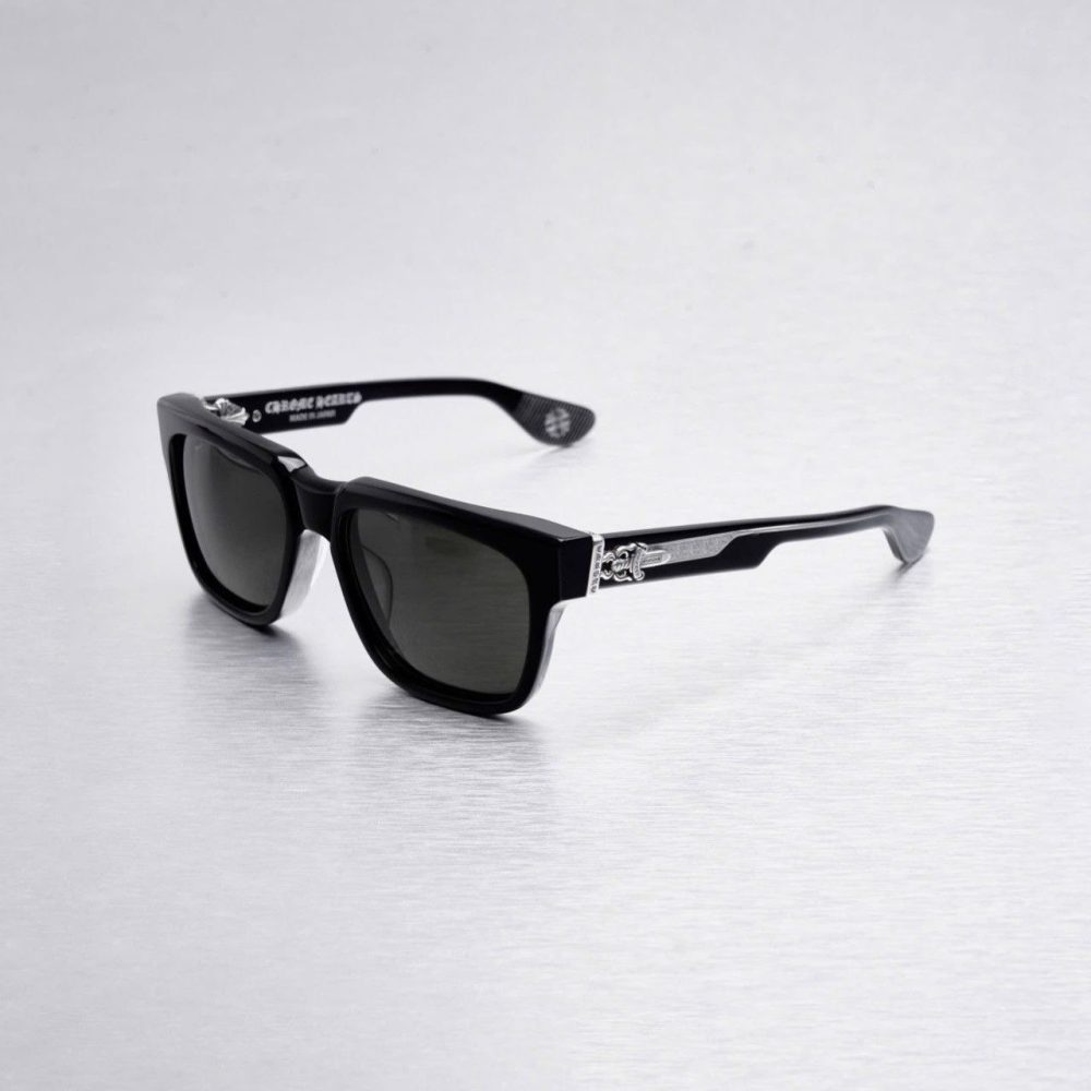 Chrome Hearts Box Officer Sunglasses "Black/Silver"