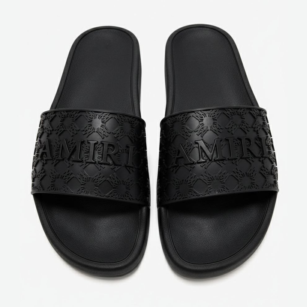 AMIRI MA Quad Slides "Triple Black"