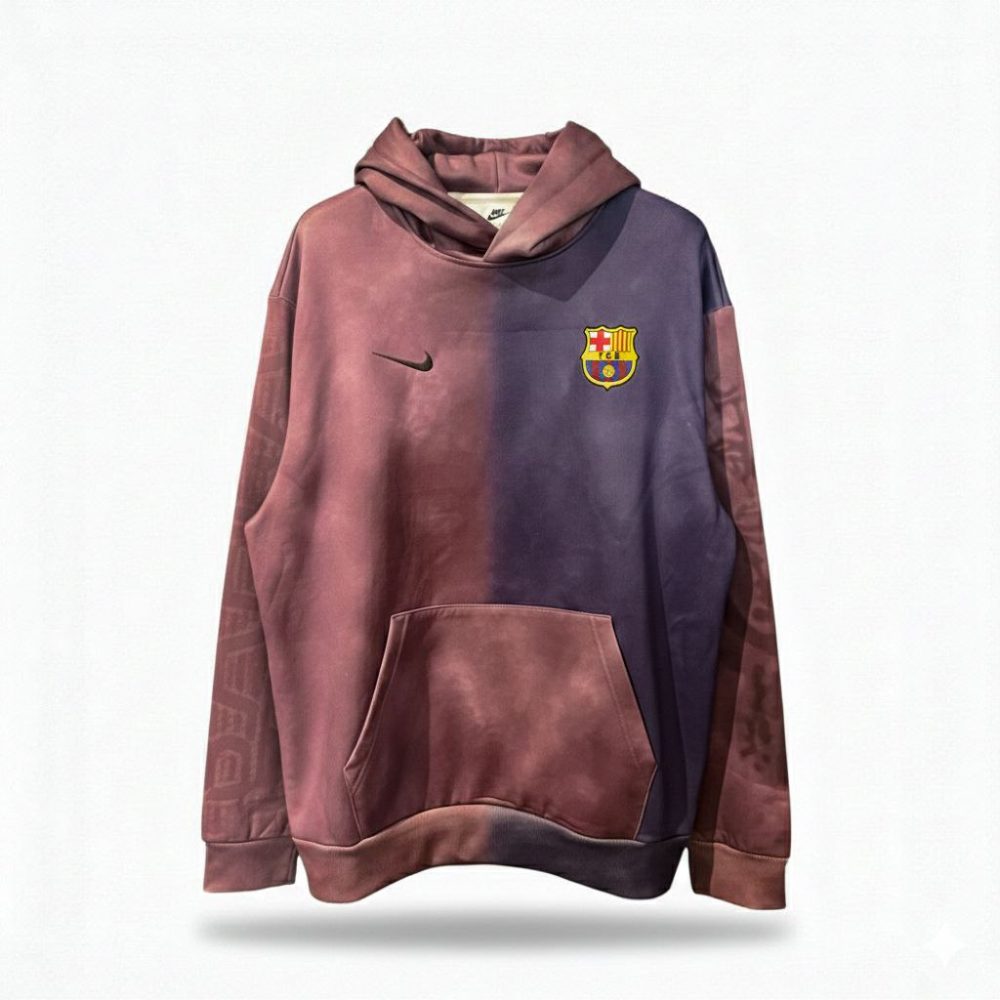 Travis Scott x Nike x FC Barcelona Split-Dye Crest Hoodie