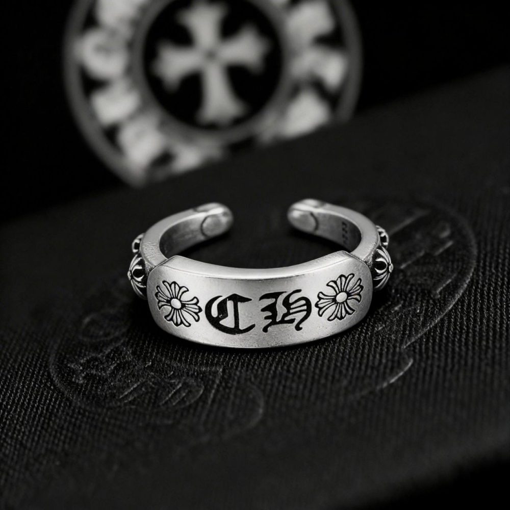 Chrome Hearts Celtic Flower Open End Ring | Silver