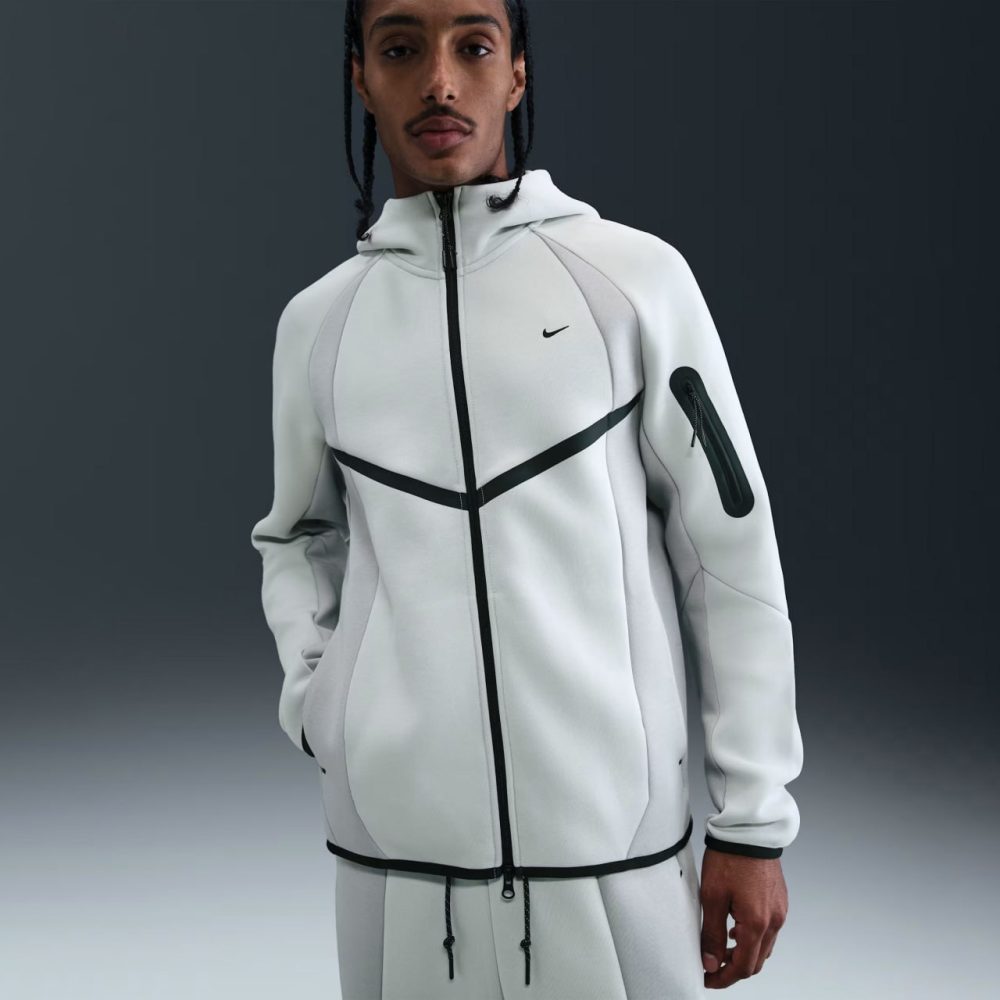 Nike Tech Fleece Colour-Block Full-Zip Hoodie "Light Smoke Grey"