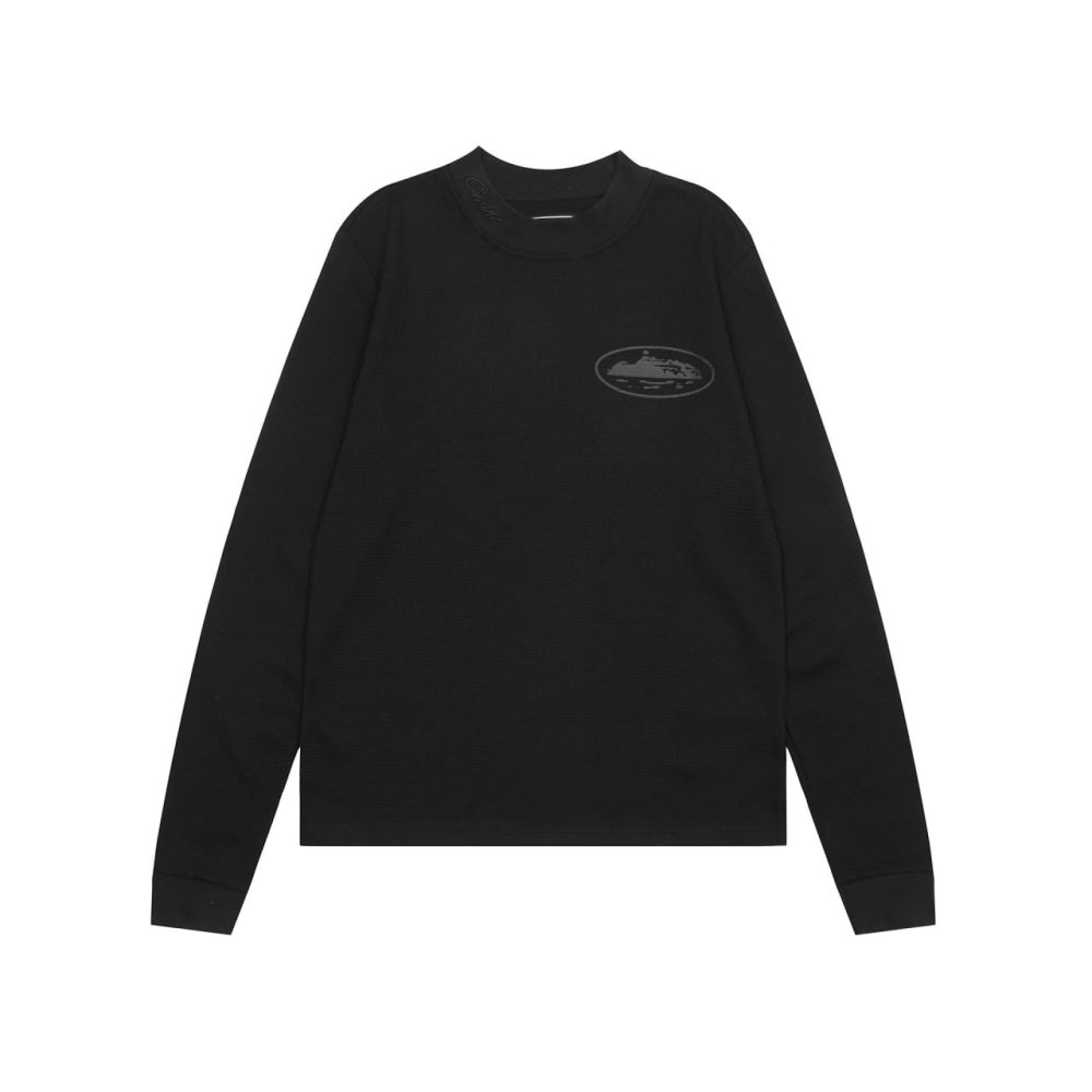 Corteiz 5 Starz Alcatraz Waffle Longsleeve "Black"